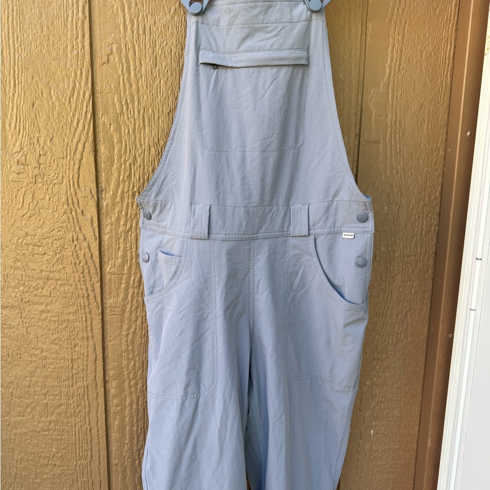 Burton Light Blue Women's Overalls with Front Bib Pocket